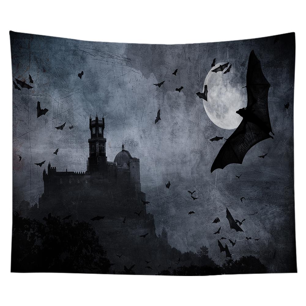 Home Decor Halloween Wall Hanging Gothic Print Tapestry  Witchcraft Supplies Dorm Rug 230x180cm Tapiz