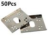 50 шт. Шайба заземления С-образная стальная Фотовольтаический проводящий лист Универсальное решение для заземления Заземляющая прокладка для солнечных батарей