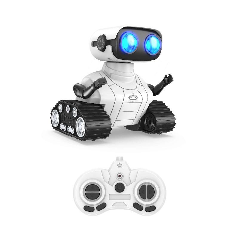 Перезаряжаемый 2,4G RC Танцующий Робот Игрушка Светодиодные Мигающие Глаза Звук Световой Эффект Робот на Пульте Управления для Детей Мальчиков Девочек