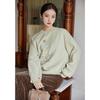 JK&JS New Chinese Style Jacquard Round Neck Women's Sweatshirt
