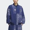 Adidas Оригиналы All Things Seek Origin Classic Series Pattern Printed Sports Loose Jacket Unisex Jacket Deep-Indigo IP1785