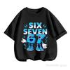 Детская футболка Stumble Guys SIX SEVEN 67 с графическим принтом, мягкий хлопок, игровая одежда для мальчиков и девочек df0129