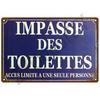Retro Humorous Cartoon Figure Toilet Restroom Printed Metal Sign Funny Bathroom Wall Plate Bar Pub Indoor Door Hanging Decoratio