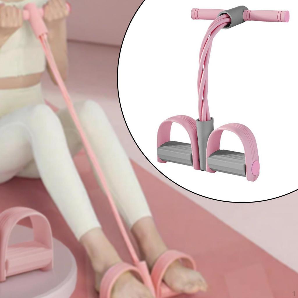 Pedal Resistance Band Ankle Puller Multifunctional Bodybuilding Exercise Sit Up Stretch Rope Elastic