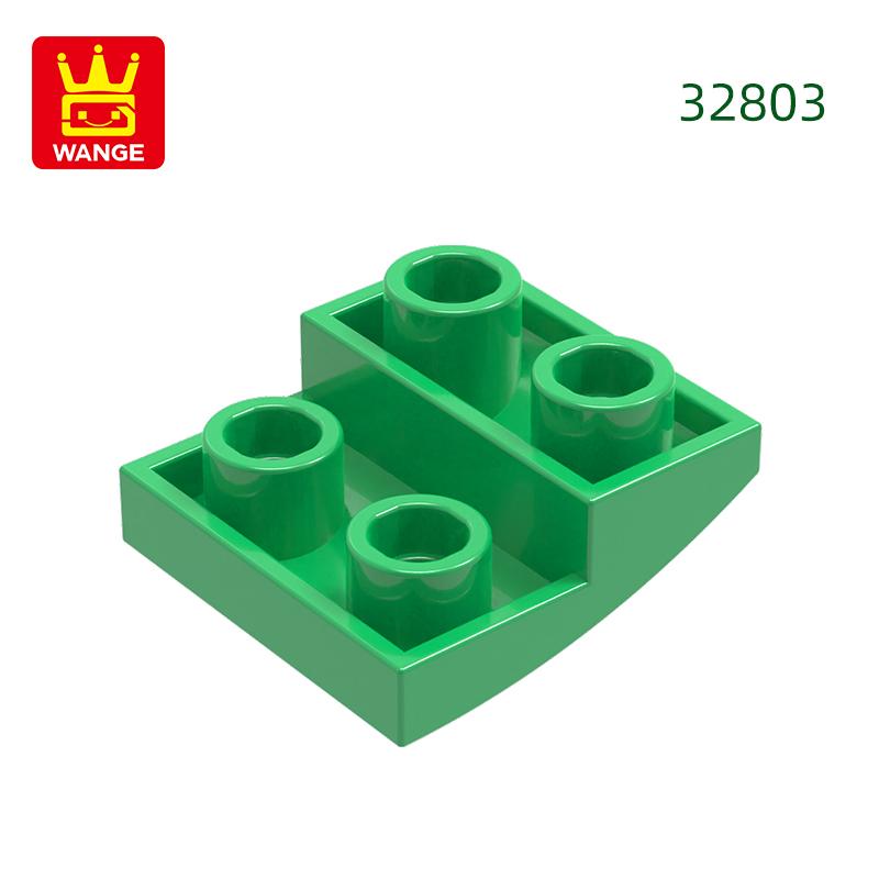 Нетоксичный 150 шт./лот 32803 Наклонный изогнутый 2x2x2/3 Строительный блок Moc Цветные аксессуары Совместимы с Brick DIY Детская игрушка