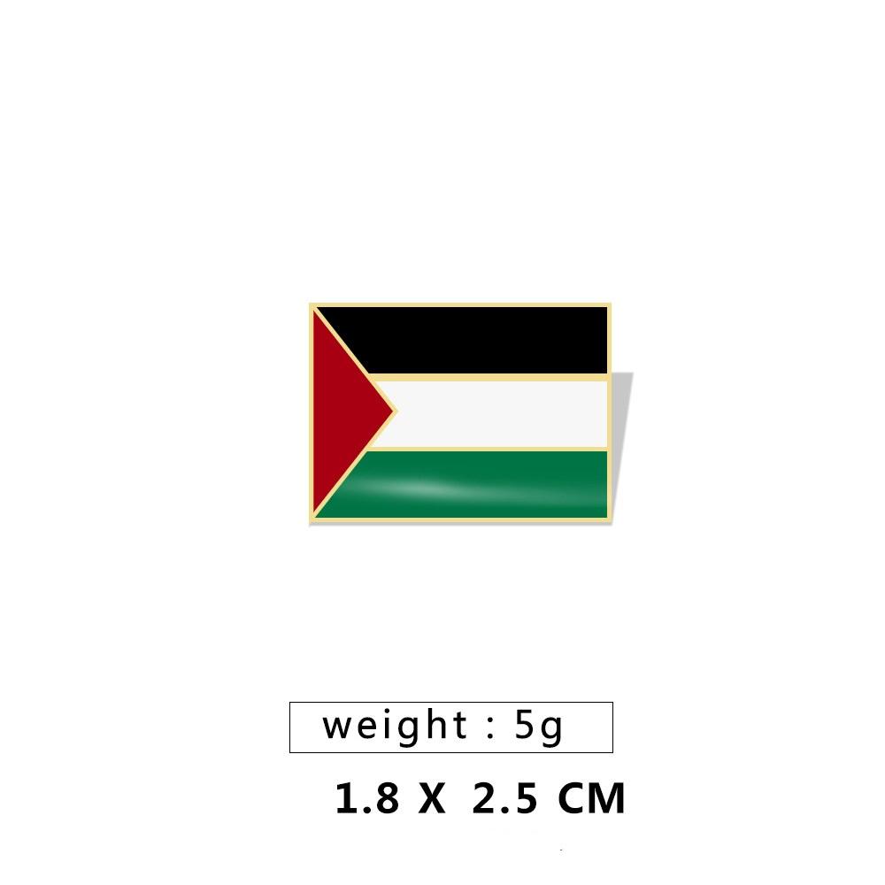 Fashionable Palestinian Flag Brooch Pin Wholesale Metal Badge For Clothing Accessories