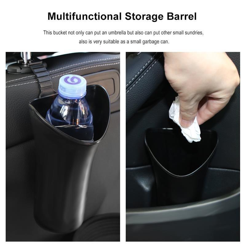 Portable Car Styling Storage Barrel ABS Multifunctional Hook Umbrella Hanger LS
