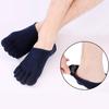 New Summer Men Five Finger Socks Cotton Fashion Toe Invisible Nonslip Ankle Breathable Anti-skid 5 Pairs