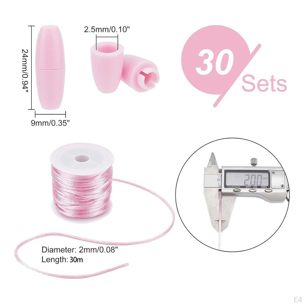 30 шт., соединители для бочонков из бисера, отрывные застежки, прочное ожерелье, многоцелевой браслет, эстетичный