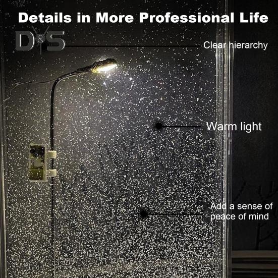 Снежная сцена Ночной светильник Энергосберегающий Снежный ночной уличный фонарь Украшение для помещений Снежинка Рождественские огни Подарок