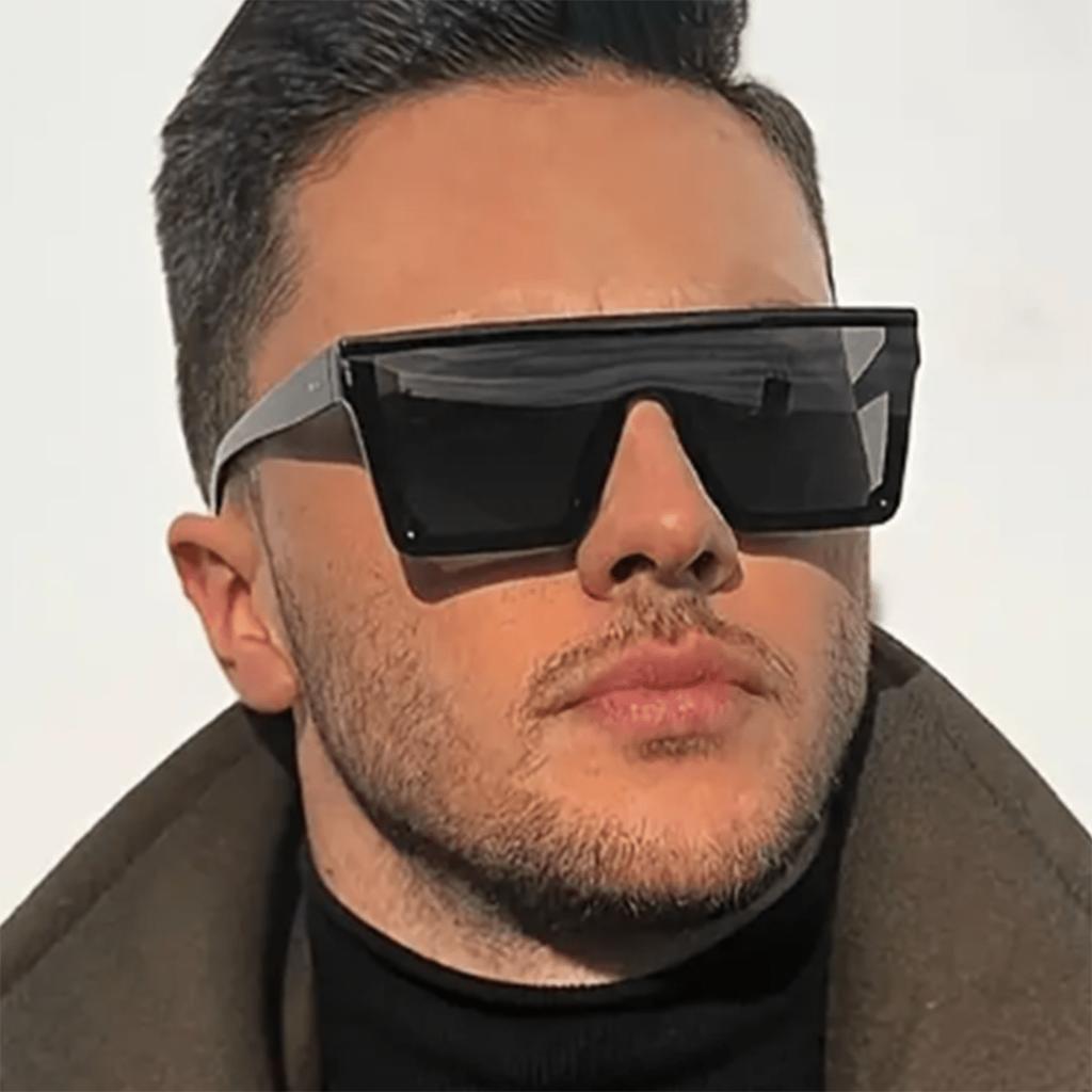 New Thick Frame Sunglasses Trend Box Foreign Trade Glasses Personality Big Frame Sunglasses WOMEN'S Sunglasses MEN'S Sunglasses