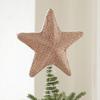 Stable Base Christmas Tree Topper Star Cloth Xmas Top Star Ornament  Xmas Party