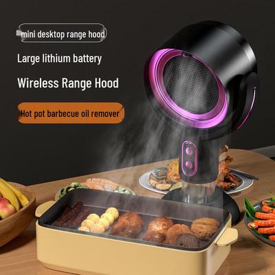 Мини USB настольная вытяжка и очиститель воздуха: Удаляет кухонные испарения и вторичный табачный дым с помощью фильтра с отрицательными ионами