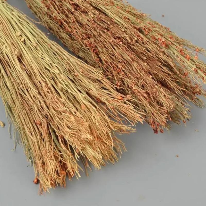 Натуральное сорго плетеная кухонная метла и скребок для посуды