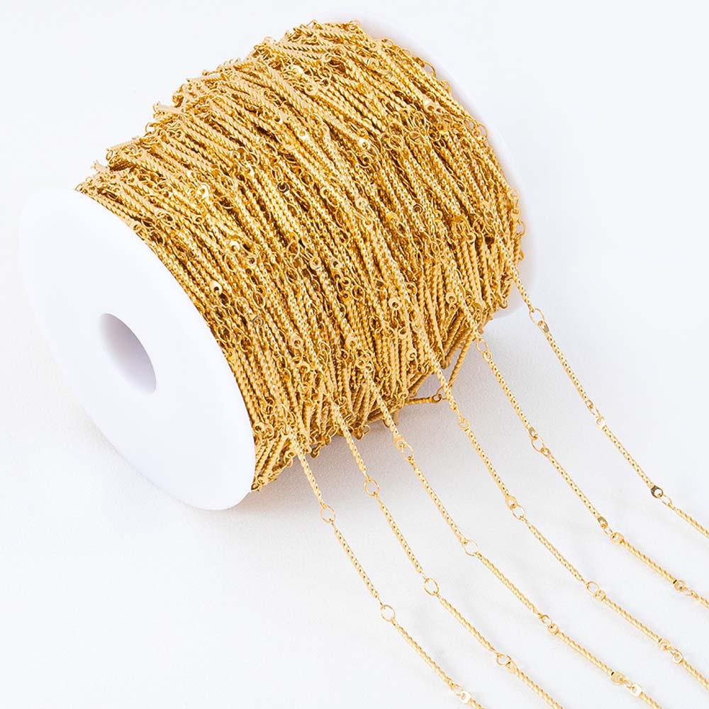 1Meter Fahsion Necklace Chain Stainless Steel 8 Shape Cross Double Loop Link Chain DIY Handmade Bracelet Material Jewelry Making