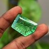 CERTIFIED 29x20mm LIMITED Fancy Cut NATURAL Green Topaz Loose Gemstone