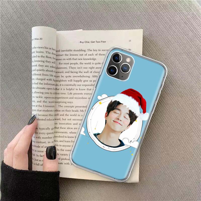 Чехол для телефона Gong Yoo для Apple iPhone 12 13 Mini 14 15 Pro 17 Pro Max Air 11 16E 16 Plus Прозрачный силиконовый защитный