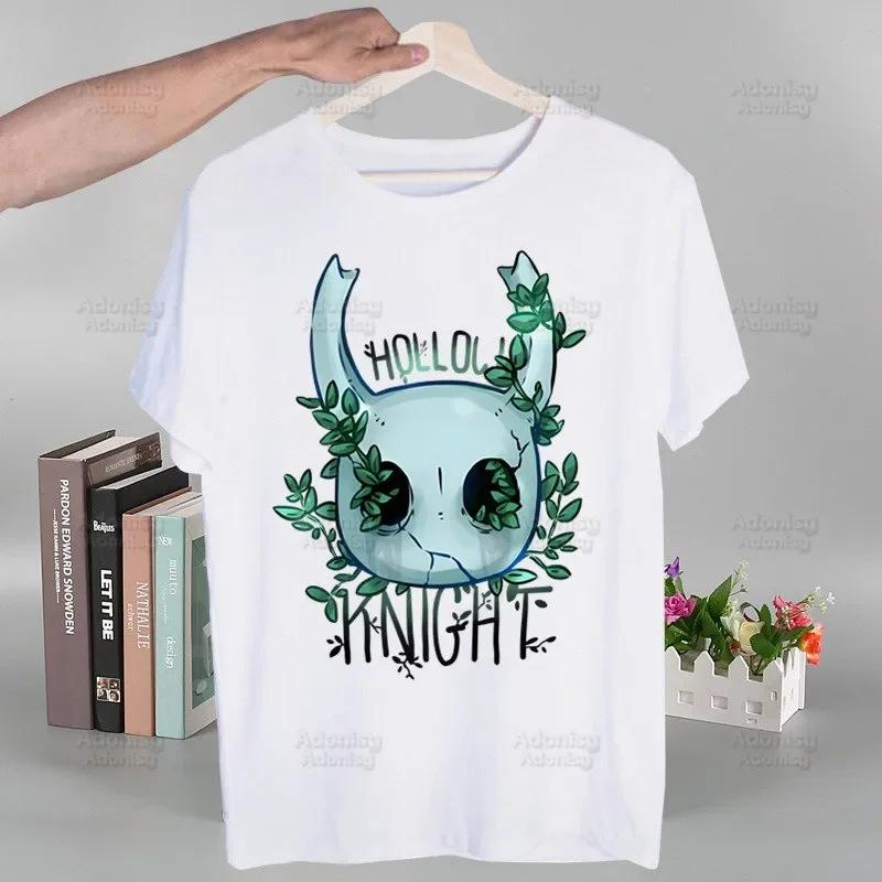 Футболка Hollow Knight с модным принтом, летняя мужская новелла