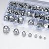 165PCS304 Stainless Steel Cover Nut Set M3M4M5M6M8M10 Integrated Semi-round Cover Nut Box