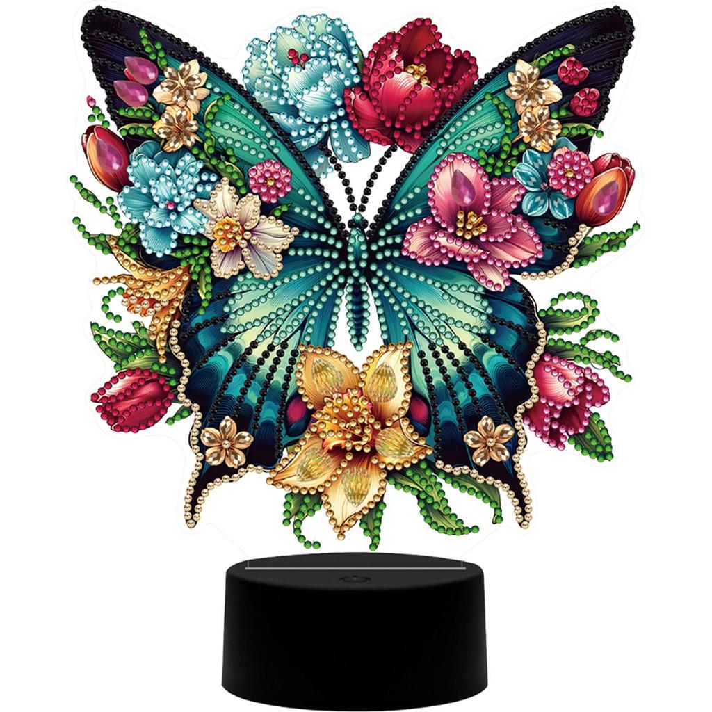Cute Animal DIY Diamonds Painting Table Lamp Diamond Art Craft Light Ornaments LED Diamond Embroidery Night Lamp Home Decoration