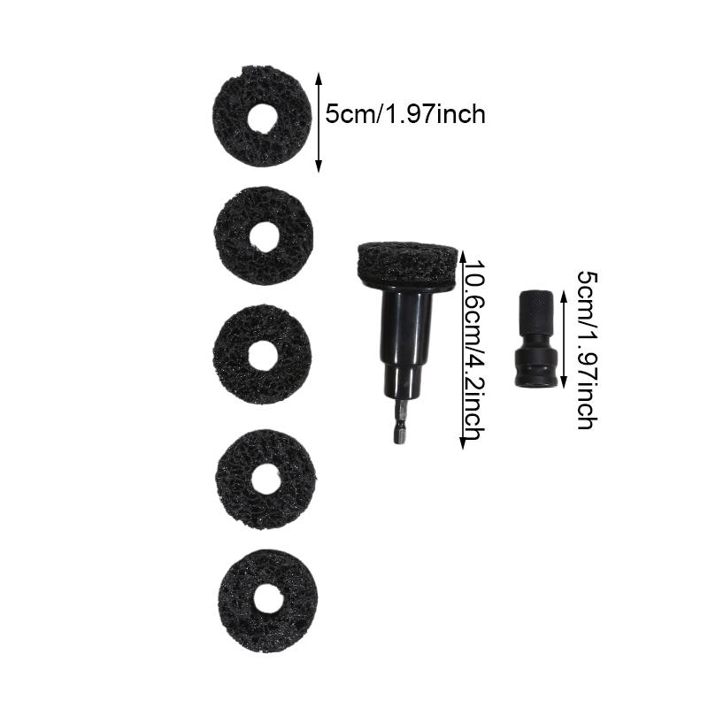 Инструмент для чистки ступицы колеса автомобиля, набор для шлифовки шпилек и ступицы, для гаек, легковых и грузовых автомобилей