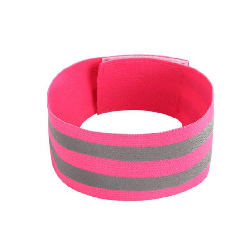 1Pc Cycling Reflective Strips Elastic Bandage Warning Armband Reflective Wristband Sport Tape Sports Safety Cycling Arm Belt