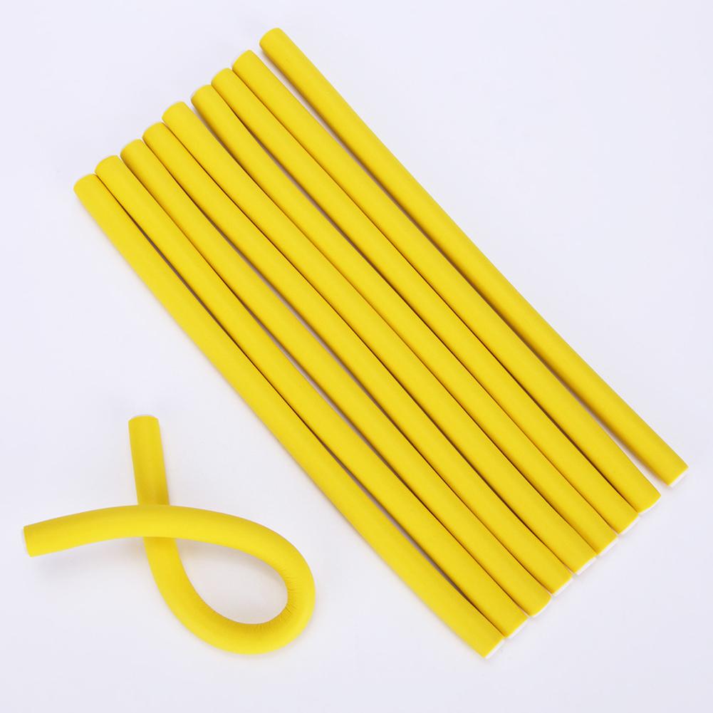 10pcs Universal Rod Stick Curling Iron Tool Rubber Curler Salon Home Hairdressing Tools