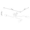 Timbo 4 chandelier black