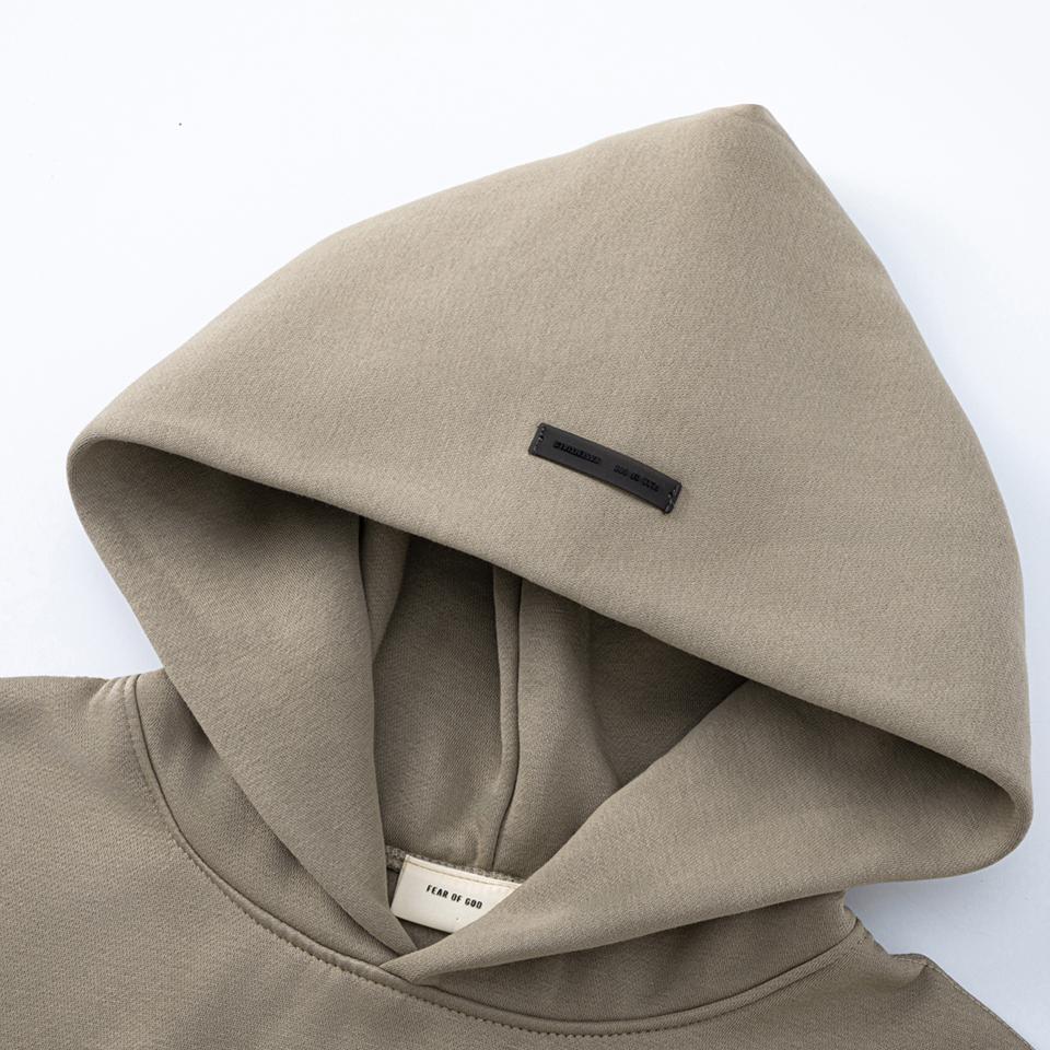 952 Fear Of God Essentials Осень и Зима Силиконовый Классический Логотип Мужские и Женские Худи Экстра Большие Уличные Спортивные Футболки