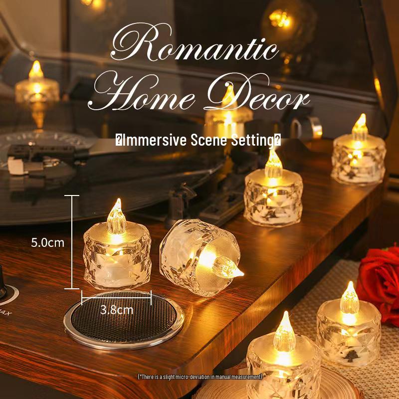 Electronic Candle Lights for Romantic Ambiance: Ideal for Proposals, Birthdays, and Confessions or as Buddhist Blessing Candles.