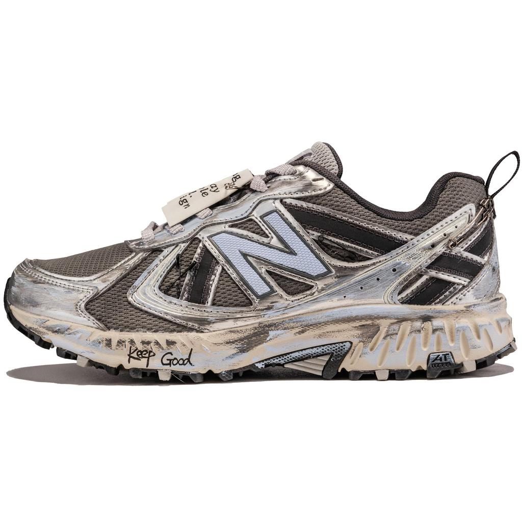 New Balance NB 410 V5 Износостойкие Низкие Беговые Кроссовки Унисекс Серебристо-Черные MT410KR5(КомандаF- )