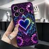 Роскошный Чехол для Телефона с Дизайном Любви Для Apple iPhone 17 16 16E 15 14 13 12 11 Pro Max Plus Черный Мягкий Силикон