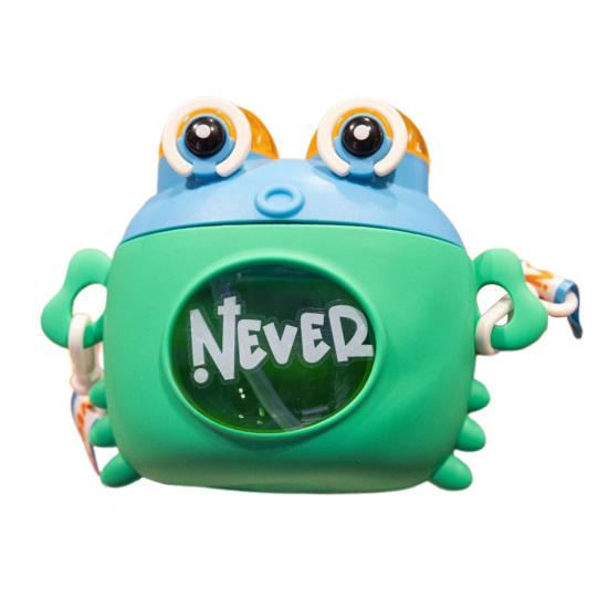 Children Crab Water Bottle with Strap Straw Cartoon Drinking Cup Jug for Boys Girls 600ml Capacity Water Bottle for Outdoor Activities & School Use