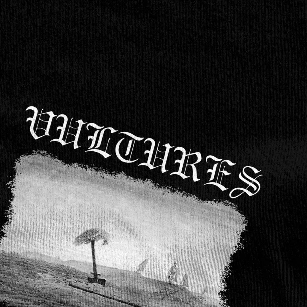 Мужская женская футболка Kanye West Vultures 1 Album Merch Hip Hop Rap футболка одежда повседневная футболки для взрослых