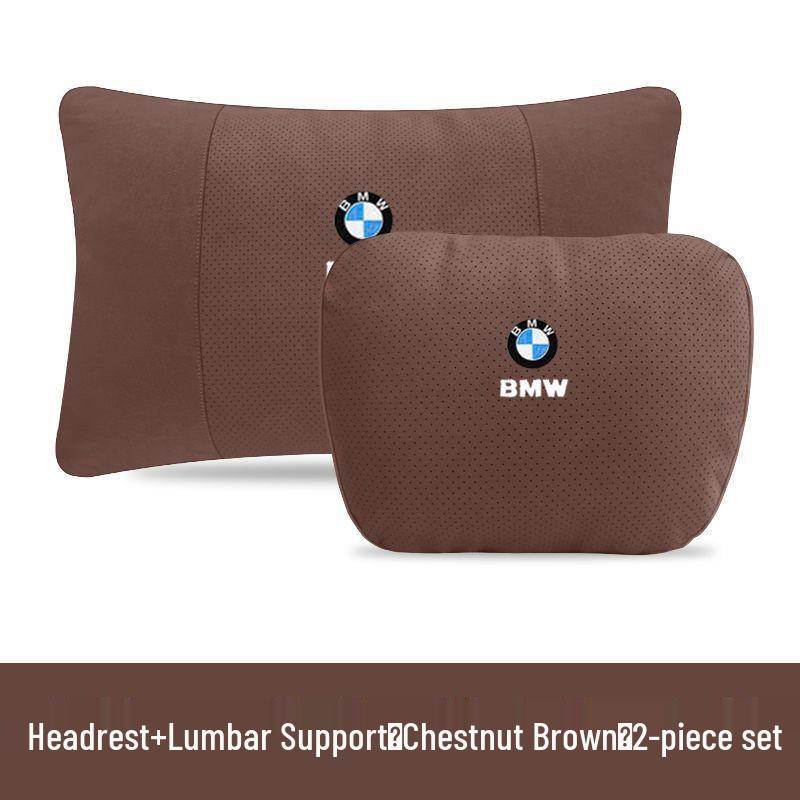 BMW Headrest Neck Support & Lumbar Cushion for 1, 3, 5, 7 Series & X1-X6