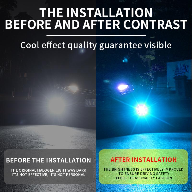 2Pcs LED Fog Light H11 H8 H9 9006 HB4 9005 HB3 H7 Auto Bulbs Car Front Fog Lamp 12V 24V Daytime Running Lights With Strobe