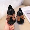 Ботинки Botas Para Niña Velvet Kid Snow Boots Winter Boot Soft Soled Girls Ankle Boot Lightweight Casual Shoes Bow Padded Boots Kid Shoes