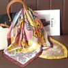 New Silk Shawl Square Scarf for Women Neckerchief Female Headband Hair Wrap Print Ladies Foulard Fashion Hijab Bandana