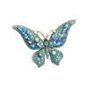 Butterfly Shape Brooch Corsage Sparkling Decoration Gift for Women Girls Fashion Rhinestone Accessory for Christmas Wedding Birthday