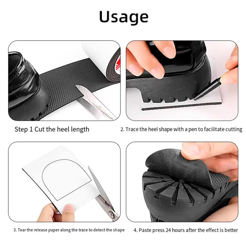 1Roll Self-adhesive Anti-slip Wearable Pads Men Women Shoes Mute Cushion Shoe Accessories Sole Stickers Outsole Insoles