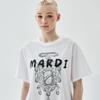 [mardimercredi] Футболка с логотипом Bijou Brush Mardi - Белый Черный