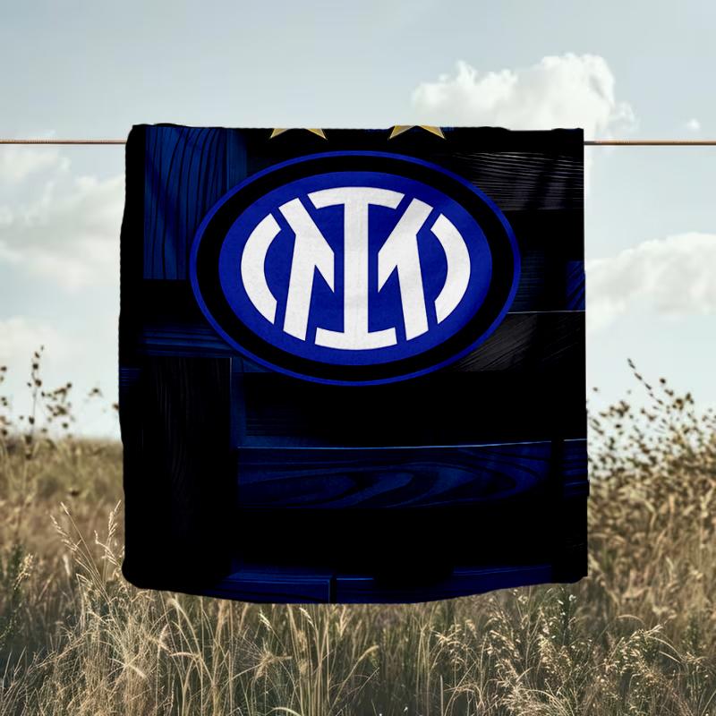 1PC F.C. Internazionale Milano Printed Soft Flannel Blanket Throw for Adult Bedroom Living Room Sofa Camping Travel Fan gifts Christmas Gifts