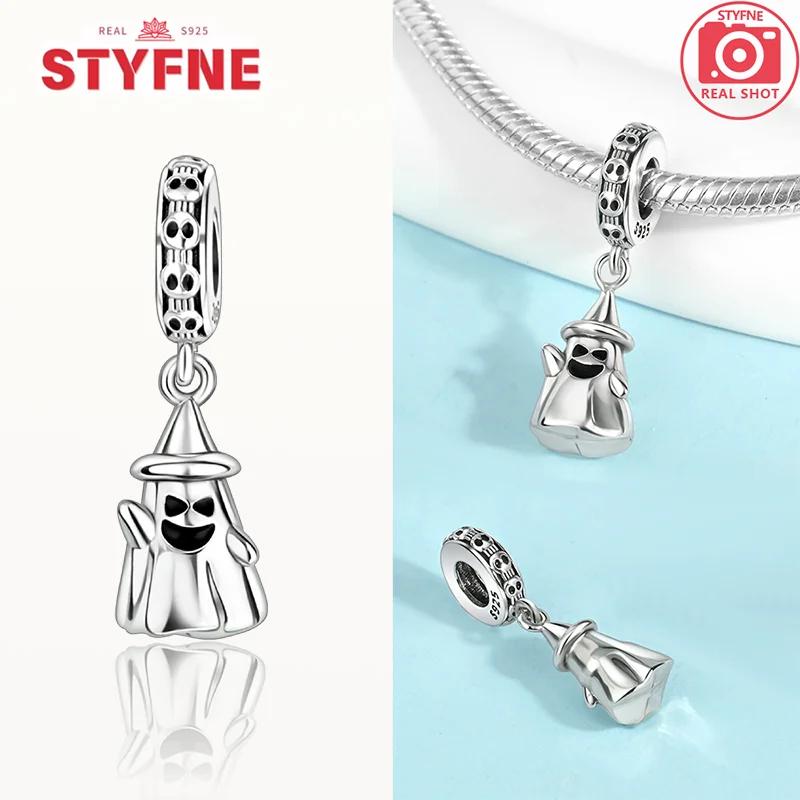 Coppercharms Призрак и Тыква Новые Светящиеся Бусины для Хэллоуинской Вечеринки Подходят для Оригинального Браслета DIY Изящные Ювелирные Изделия Подарки для Женщин Изготовление