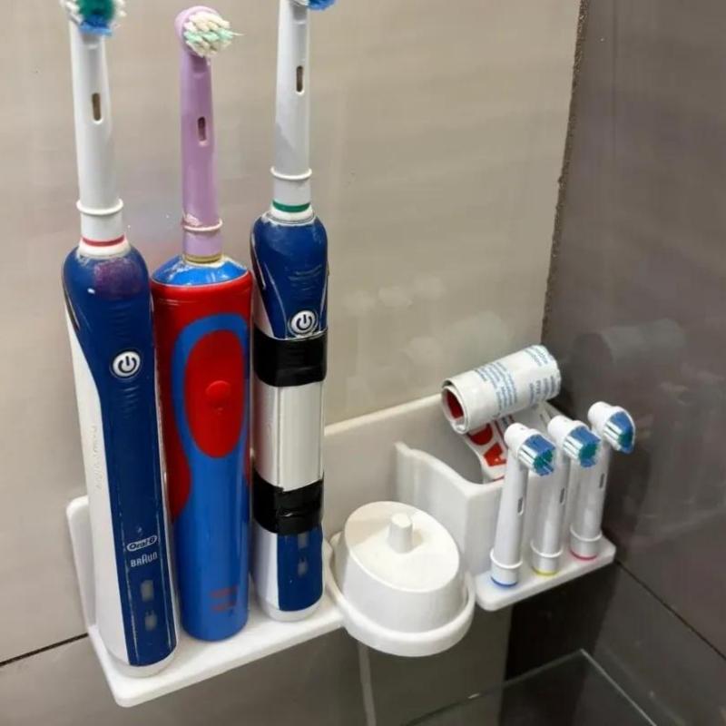 Подходит для держателя электрической зубной щетки Oral B, на клейкой основе, без сверления, органайзер для ванной комнаты для хранения зарядного устройства