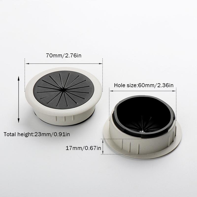 50/60 мм настольная втулка для шнура крышка отверстия для провода крышка выходного отверстия нитепродевающая коробка коробка для пропуска кабеля офисный настольный органайзер для кабеля