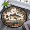 Fish Lake Round Area Rug,Carpet Rug for Living Room Bedroom Sofa Playroom Decor,Non-slip Floor Mat