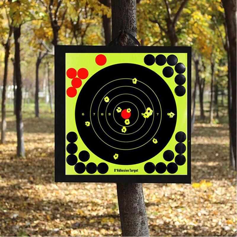5/10Pcs Shooting Targets Reactive Splatter Adhesive Sticker Paper Gun Shoot Training
