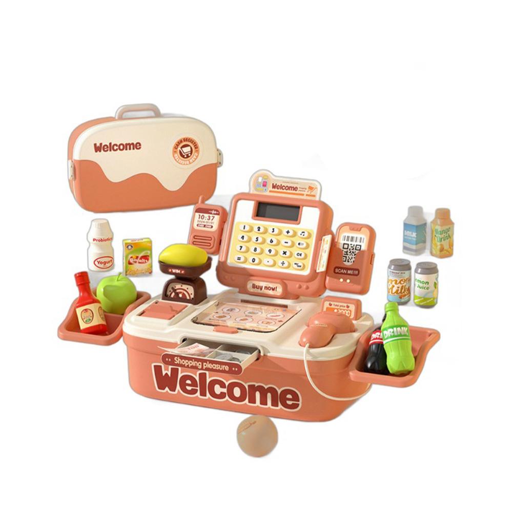 Интерактивная игрушка Кассовый аппарат для детей Имитация кассы Игрушки для ролевых игр со светом и музыкой Подарки для мальчиков и девочек
