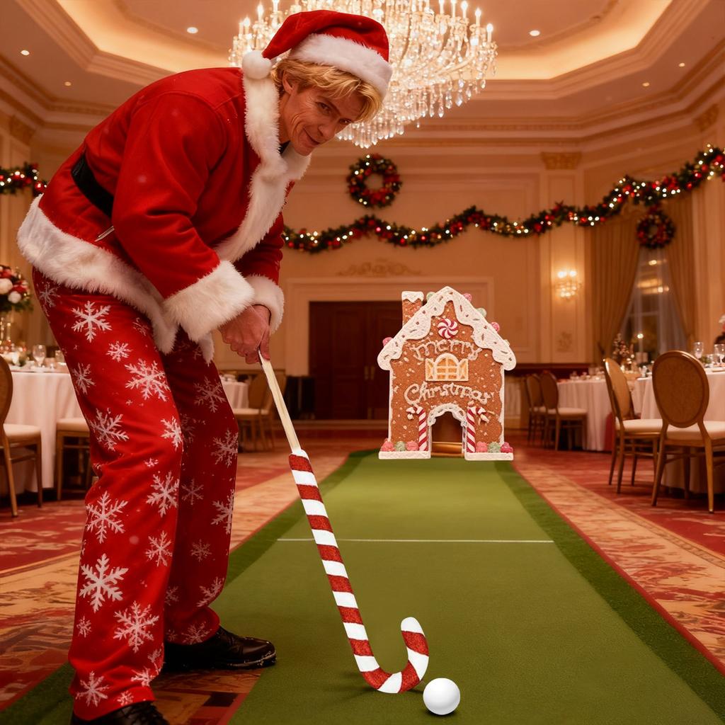 Лучшая рождественская игра - Набор для игры в пряничный гольф