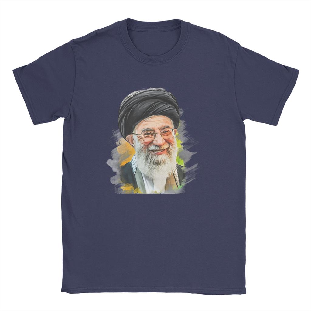 SSeyyed Ali KKhamenei TShirt Beach T Shirts Adult Pure Cotton Crew Neck Oversize Top Tees ShortSleeved Streetwear Tops